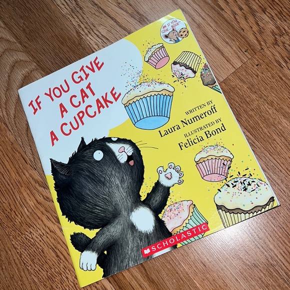 If You Give A Cat A Cupcake Scholastic Book Soft Cover - Picture 1 of 7